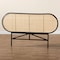 Baxton Studio Reegan Modern Bohemian Two-Tone Black and Natural Brown Rattan Queen Size Standalone Headboard 232-13246-ZORO - alternate 7